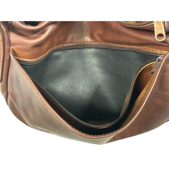 Village Tannery Purse Brown Leather Cross Body Designs by Sevestet NY - Picture 8 of 11